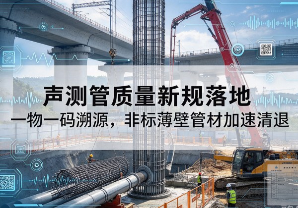 盐亭声测管质量新规落地，一物一码溯源，非标薄壁管材加速清退